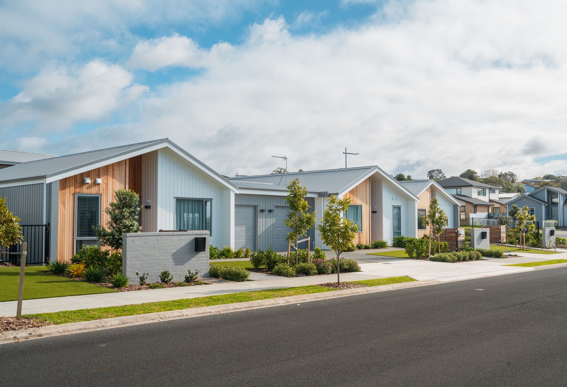 Recently build housing estate.